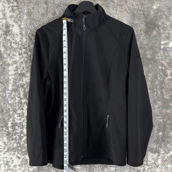 Gerry Size M Stretch Mock Neck Full Zip Jacket Black Long Sleeve Outdoor - Picture 2 of 9